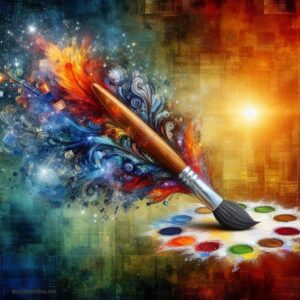 Gemini vs. ChatGPT: Comparing Free Versions 2 digital paintbrush of color